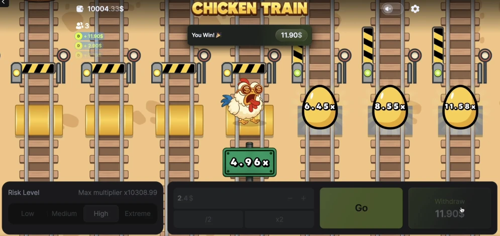 Chicken vs Train demo